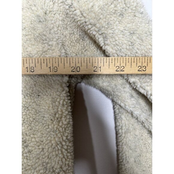 Orvis Sherpa Cardigan Womens Tapestry Floral Trim Fleece Cozy Bohemian Medium - Picture 7 of 9